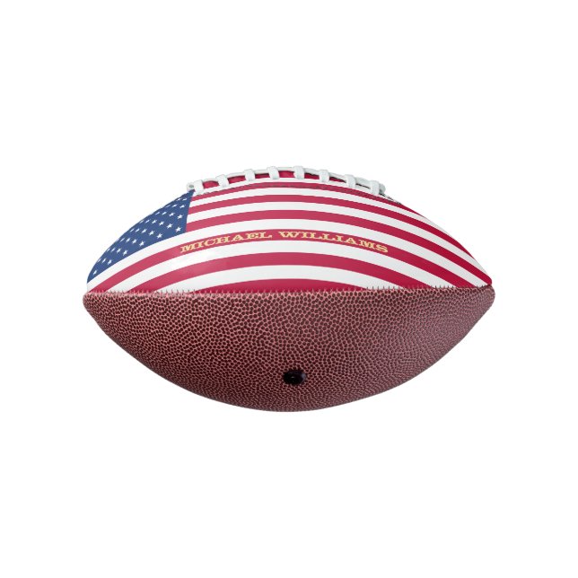 Ballon De Foot Joueur d'équipe monographique du drapeau américain (Tourné à 270°)