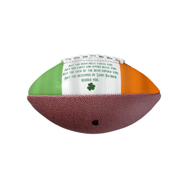 Ballon De Foot Joyeux Shamrock du drapeau irlandais St. Patrick (Tourné à 270°)
