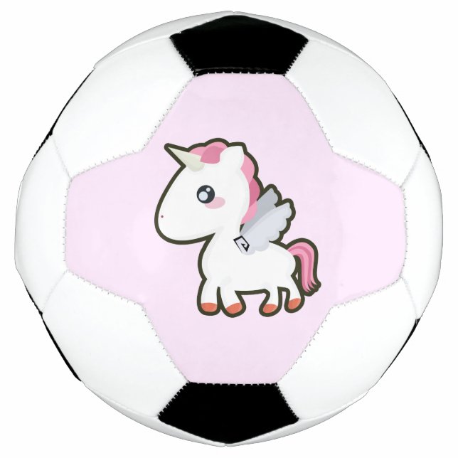 Ballon De Foot Kawaii Unicorn (Devant)