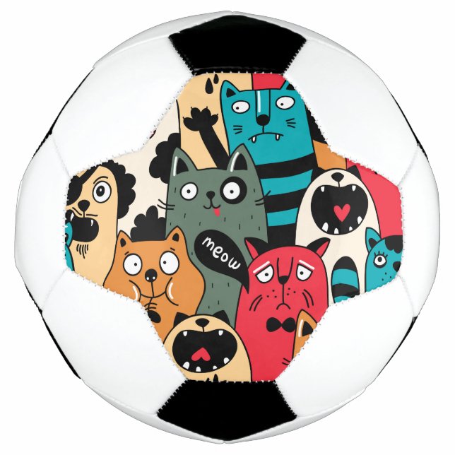 Ballon De Foot La Crowd of cats (Devant)