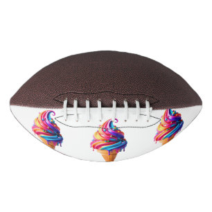 Ballon De Foot Le cône de glace classique vibrant de SlipperyJoe'