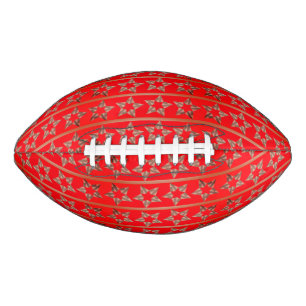 Ballon De Foot Le football de fête de rouge d'étoiles