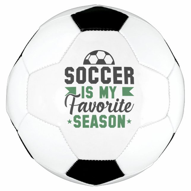 Ballon De Foot Le Football Est Ma Saison Préférée (Devant)