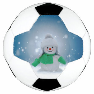 Ballon De Foot Le personnage de bonhomme de neige de Noël adorabl