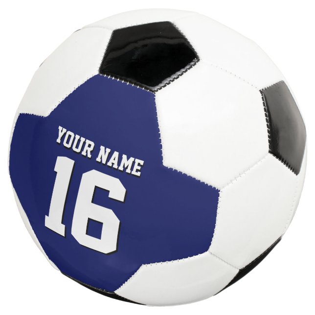Ballon De Foot L'équipe de Jersey de sports Blue Navy (3/4)