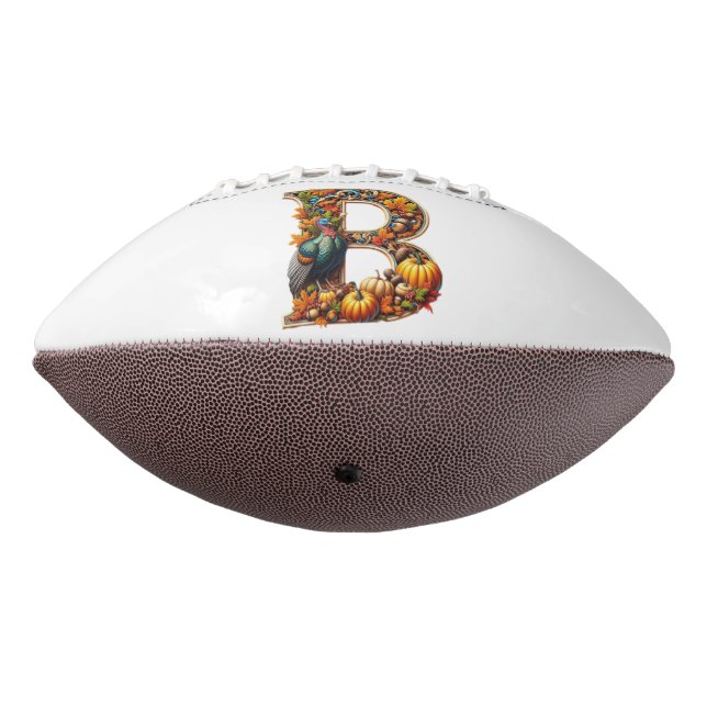 Ballon De Foot Letter B in Thanksgiving style (Tourné à 270°)