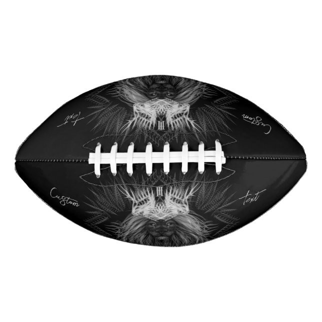 Ballon De Foot Lion avec monogramme de couronne (Devant)