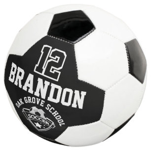 Ballon De Foot Logo de football - noir et blanc