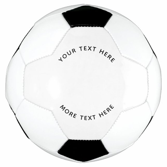 Ballon De Foot Logo Simple Avec Entreprise Texte (Devant)