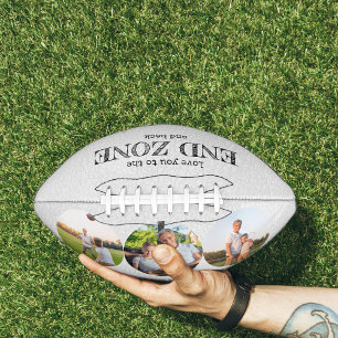 Ballon De Foot Love You to the End Zone and Back 3 Photo White