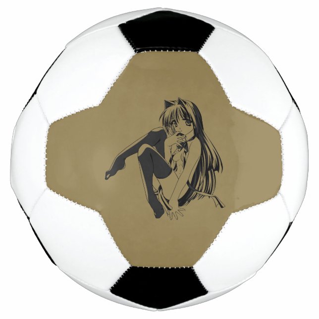 Ballon De Foot Manga, Neko Catgirl Furry Kawaii Loli (Devant)