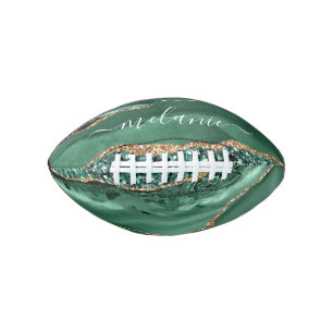 Ballon De Foot Marbre Parties scintillant or vert Nom personnalis