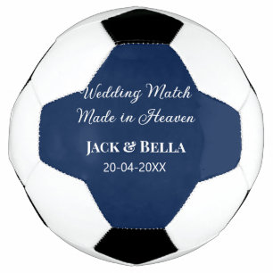 Ballon De Foot Mariage Match fait au ciel mariage faveurs bleu