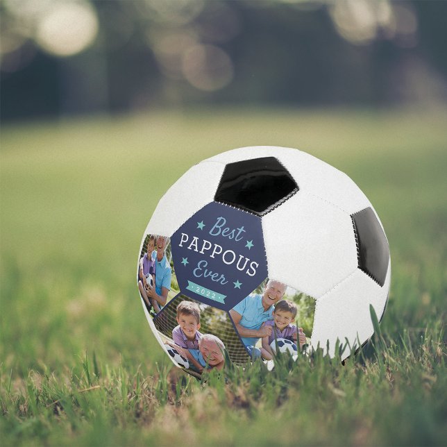 Ballon De Foot Meilleur Jour | Photo de grand-père personnalisée (Créateur téléchargé)