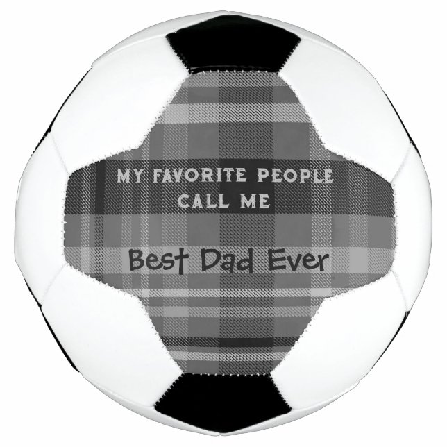 Ballon De Foot Meilleur papa jamais personnalisé (Devant)