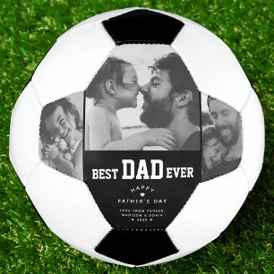 Ballon De Foot Meilleur papa Jamais Personnalisé Photo Collage F