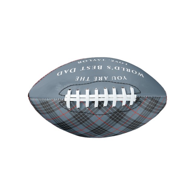 Ballon De Foot Meilleur Papa MacKay Tartan Plaid du monde (Devant)