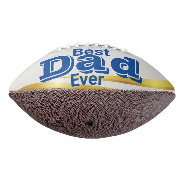 Ballon De Foot Meilleur Père Bleu Photo personnalisée (Tourné à 270°)