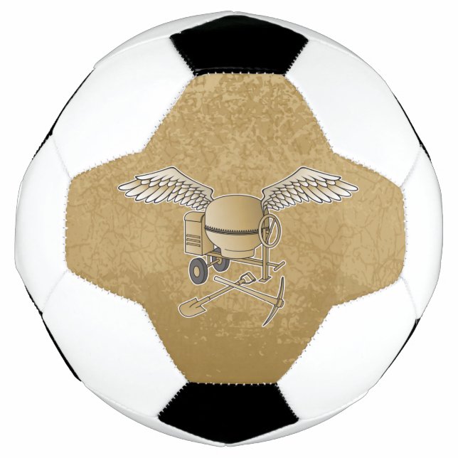 Ballon De Foot Mélangeur en béton beige (Devant)