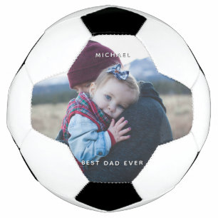 Ballon De Foot Message photo personnalisé fête des pères papa fil