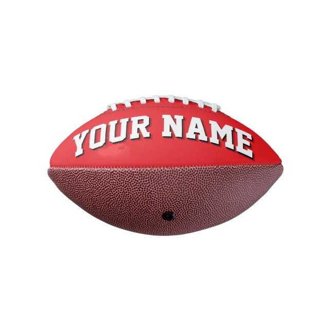 Ballon De Foot Mini football personnalisé ROUGE ET BLANC (Tourné à 270°)