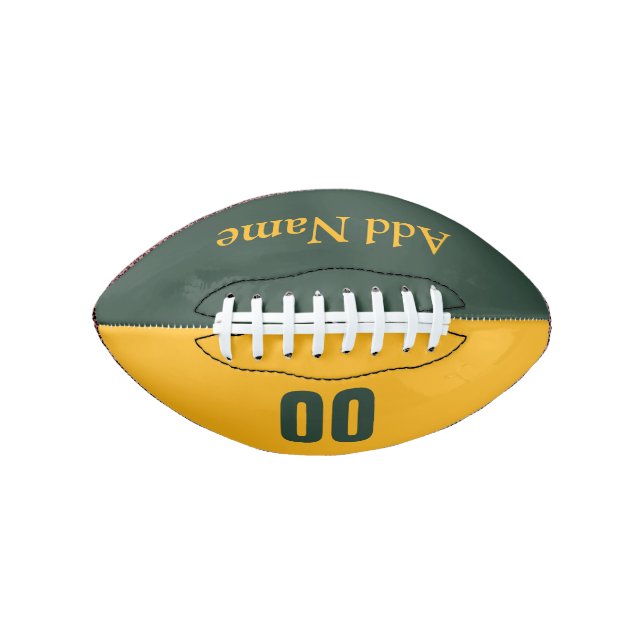Ballon De Foot Mini-football vert/or personnalisable (Devant)