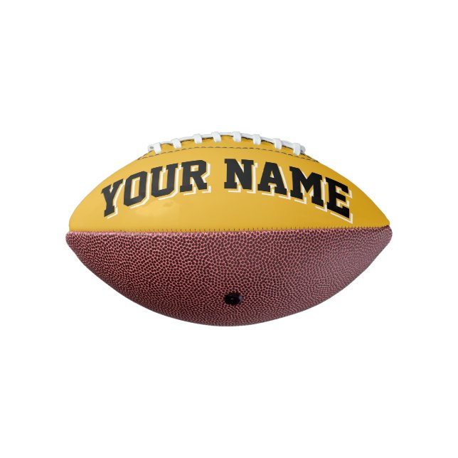 Ballon De Foot Mini GOLD ET BLACK Football Personnalisé (Tourné à 270°)