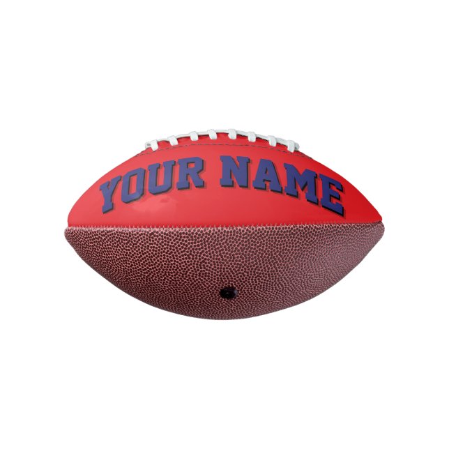 Ballon De Foot Mini RED ET MARINE BLUE Football personnalisé (Tourné à 270°)
