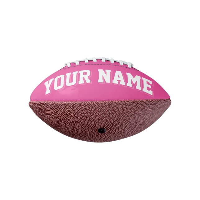 Ballon De Foot Mini ROSE SOMBRE ET BLANC Football Personnalisé (Tourné à 270°)