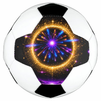 Ballon De Foot Miroir Compact Neon Galaxy