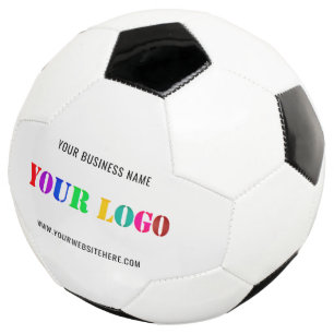 Ballon De Foot Modèle de balle de football avec texte de logo de