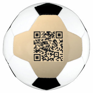 Ballon De Foot Modèle de code QR immédiatement modifiable   Or Fa