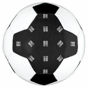 Ballon De Foot Modèle de Motif Logo moderne unique   Black