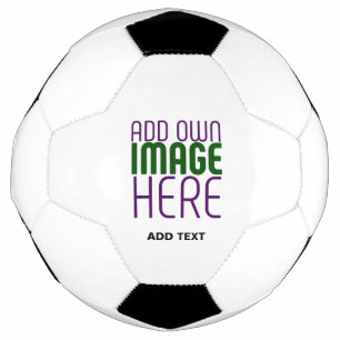 BALLON DE FOOT MODÈLE DE TEXTE D'IMAGE BLANCHE SIMPLE MODERNE