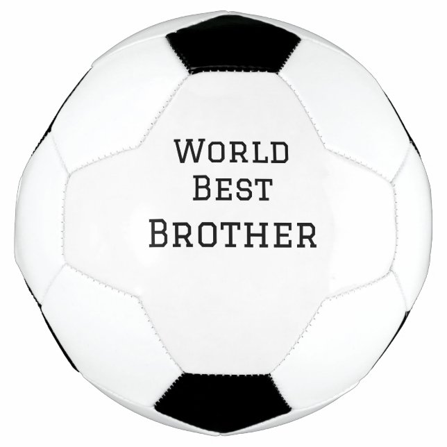 Ballon De Foot Monde meilleur frère ajouter nom texte sport texte (Devant)