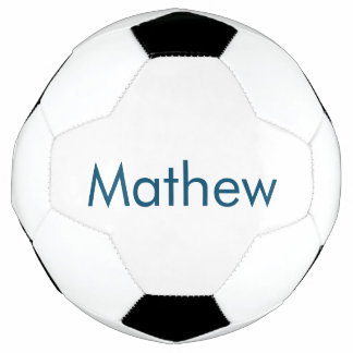 Ballon De Foot monogramme de lettre initiale simple ajoutez votre