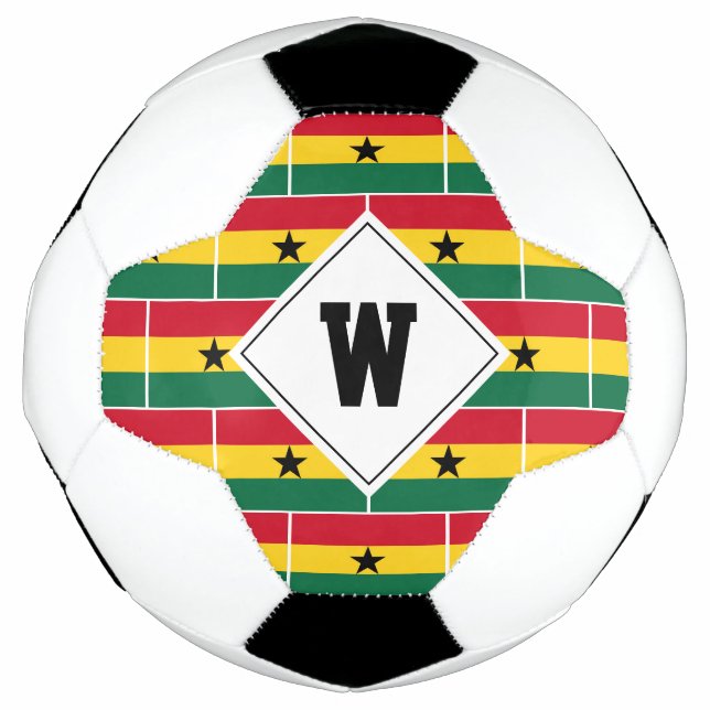 Ballon De Foot Monogramme de soccer élégant GHANA (Devant)