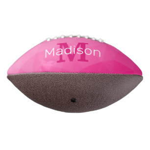 Ballon De Foot Monogramme Motif à maillage géométrique rose chaud