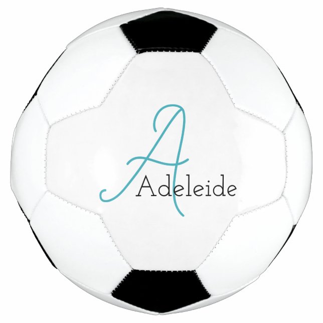 Ballon De Foot Monogramme Whimsical personnalisé (Devant)