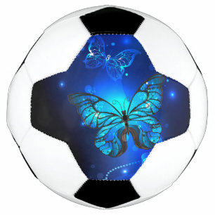 Ballon De Foot Morpho Butterfly in the Dark Background