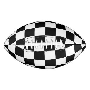 Ballon De Foot Motif À damiers noir et blanc