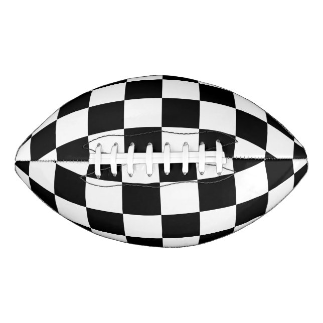 Ballon De Foot Motif À damiers noir et blanc (Devant)