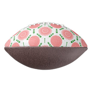 Ballon De Foot motif aux fleurs roses