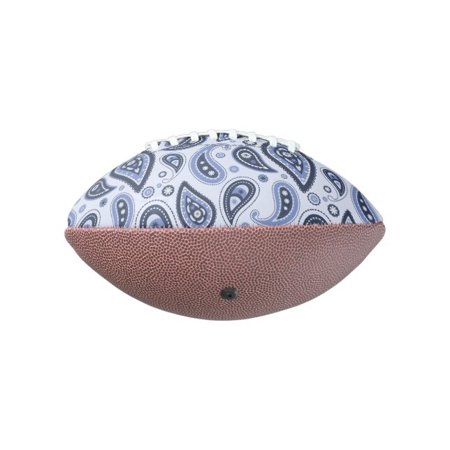 Ballon De Foot Motif Blue Paisley (Tourné à 270°)