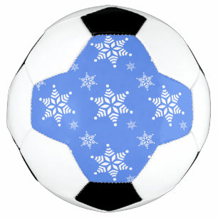 Ballon De Foot Motif de flocons de neige, Flakes blancs, Neige, B