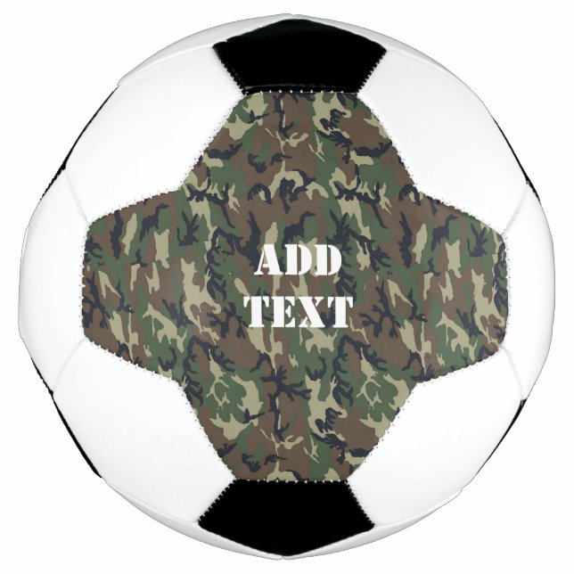 Ballon De Foot Motif du camouflage vert militaire (Devant)