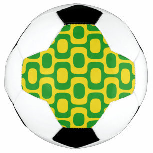Ballon De Foot Motif du trottoir d'Ipanema, Motif de plage, Brési