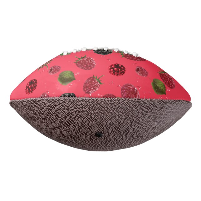 Ballon De Foot Motif framboise (Tourné à 270°)