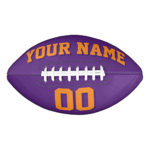 Ballon De Foot MOULE SOMBRE ET ORANGE Custom Football