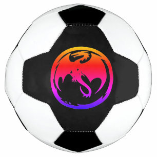 Ballon De Foot Neon Dragon balle de football noir